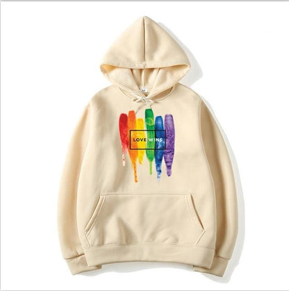 Pride Cotton Fleece Hoodies - "Love Wins"