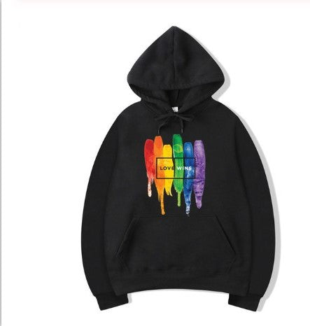 Pride Cotton Fleece Hoodies - "Love Wins"