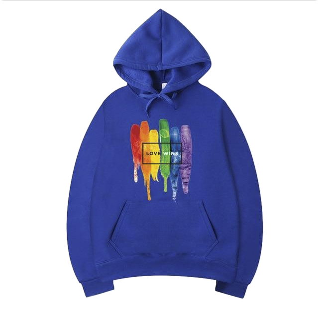 Pride Cotton Fleece Hoodies - "Love Wins"